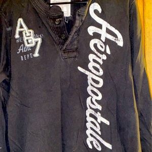 Aeropostale mens long sleeve graphic tee